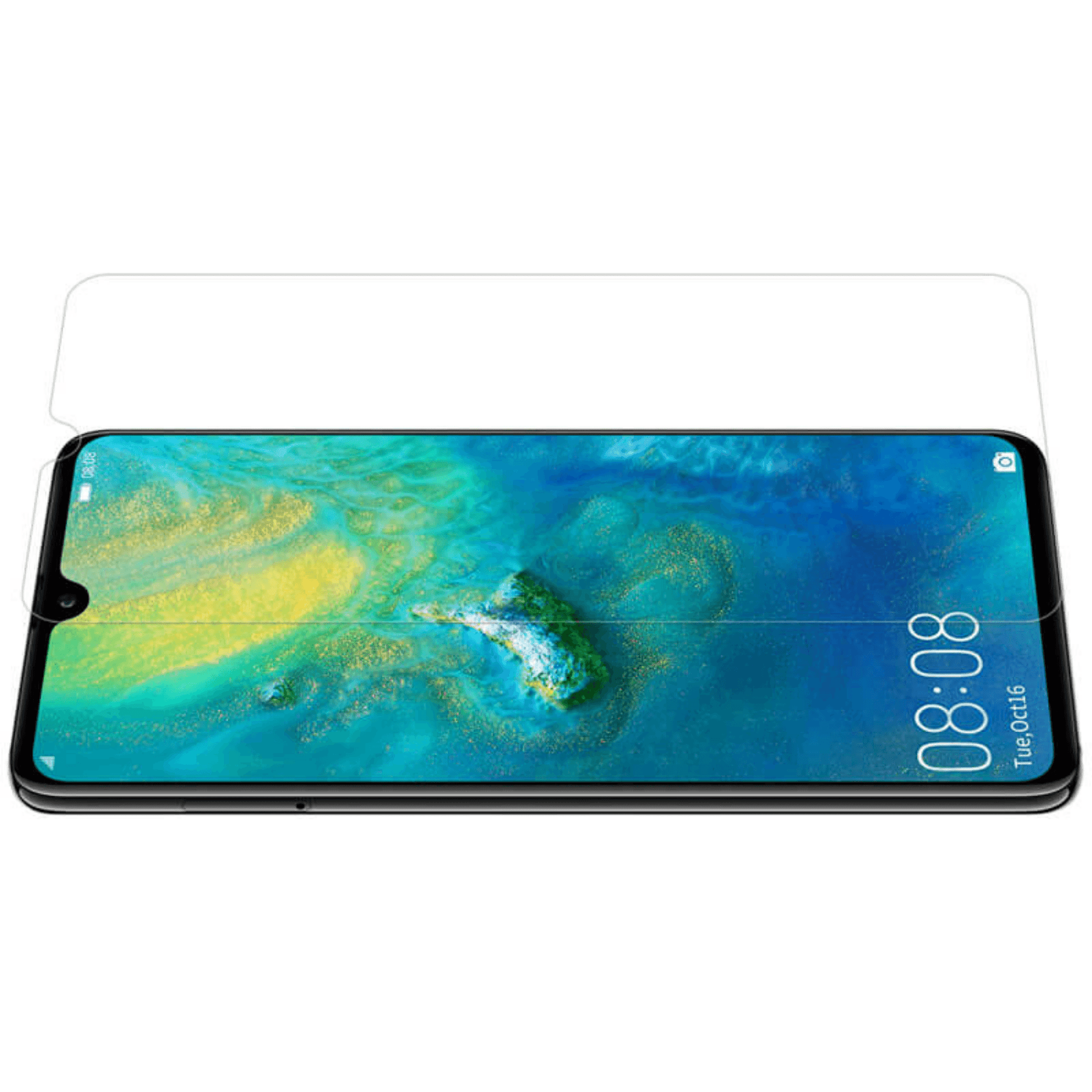 Huawei Mate 20 Panzerglas Displayschutzglas Case Friendly - Transparent