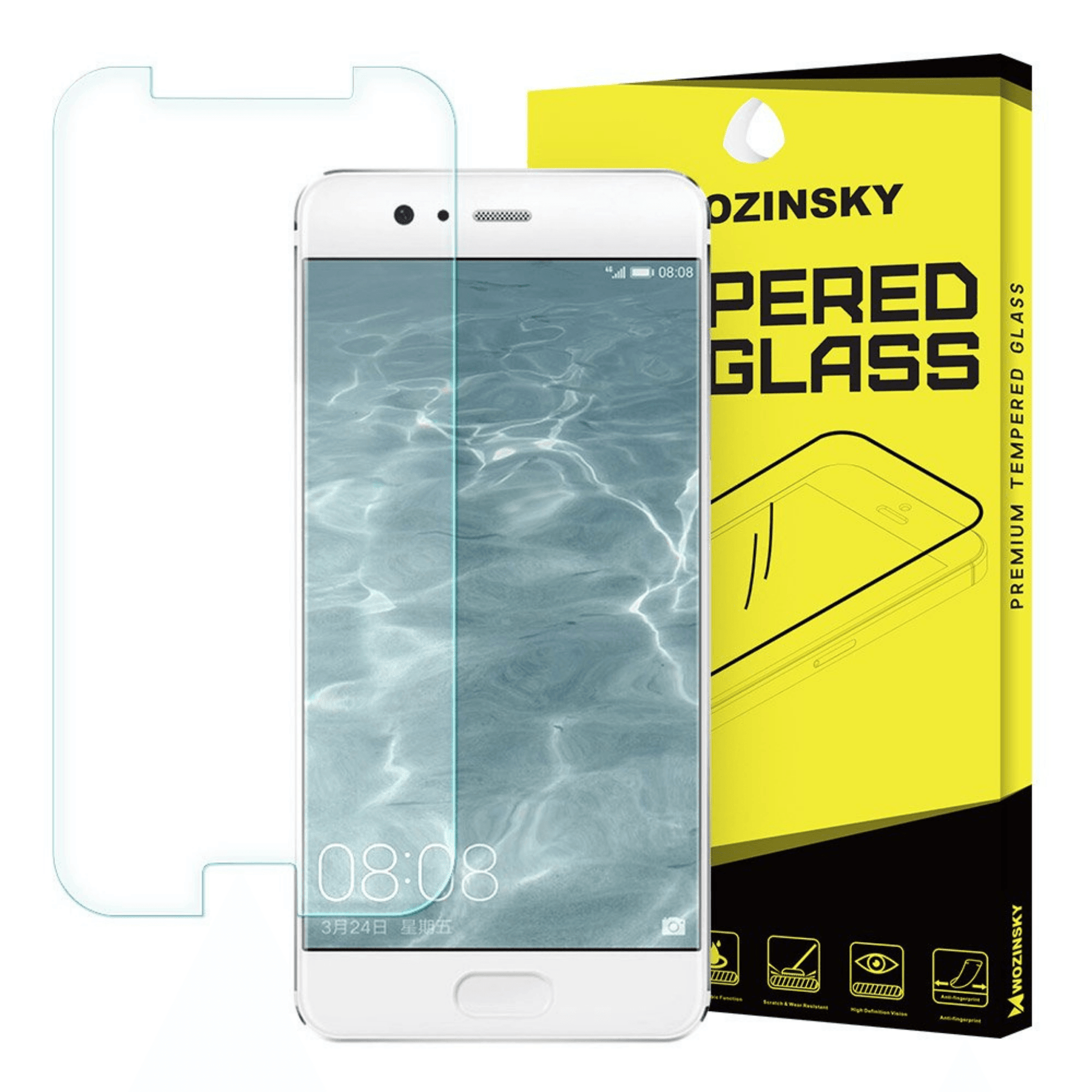 Wozinsky - Huawei P10 Plus Panzerglas Displayschutzglas Case Friendly - Transparent