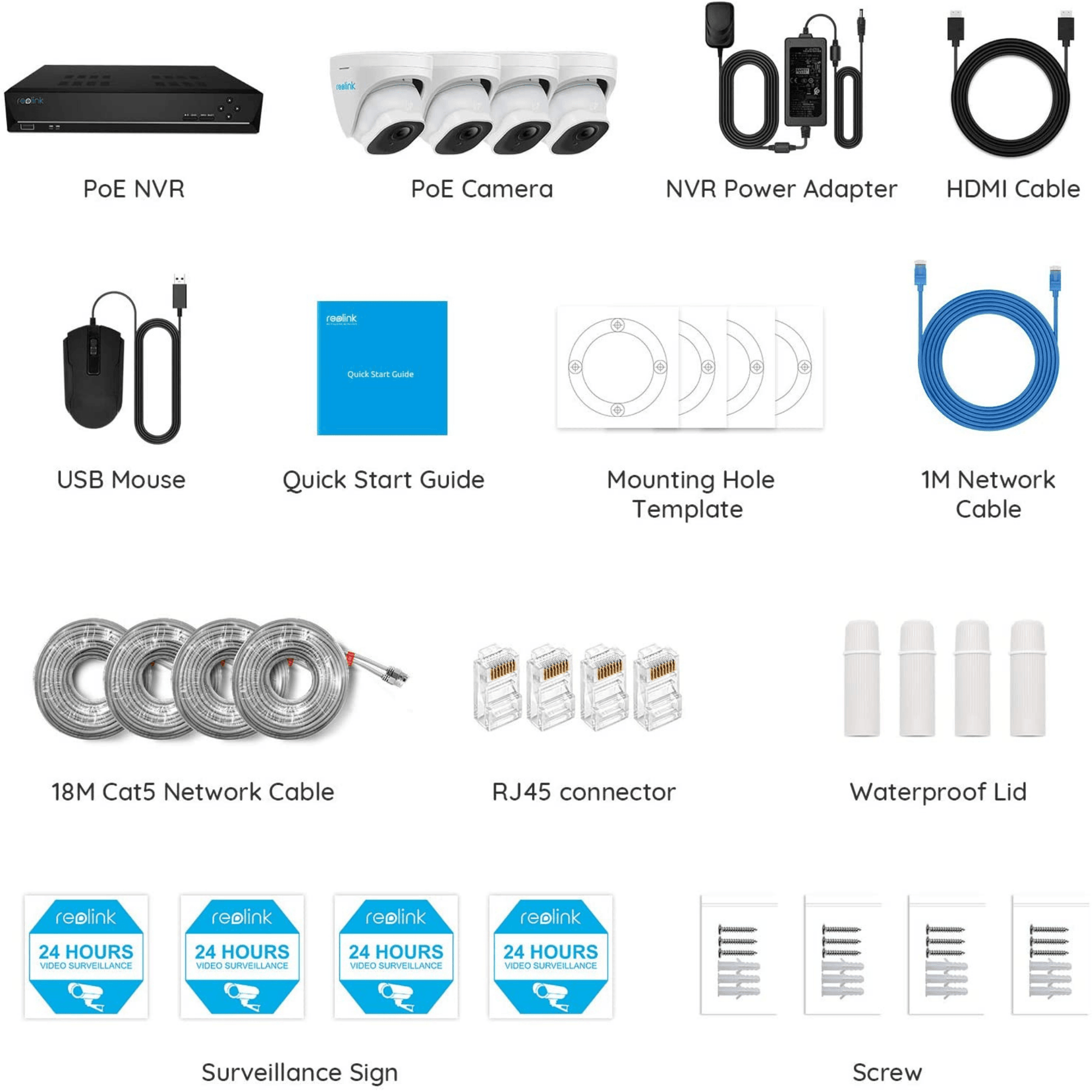 Reolink - 8-Kanal 4K Ultra HD Überwachungskamerasystem RLK8-820D4-A