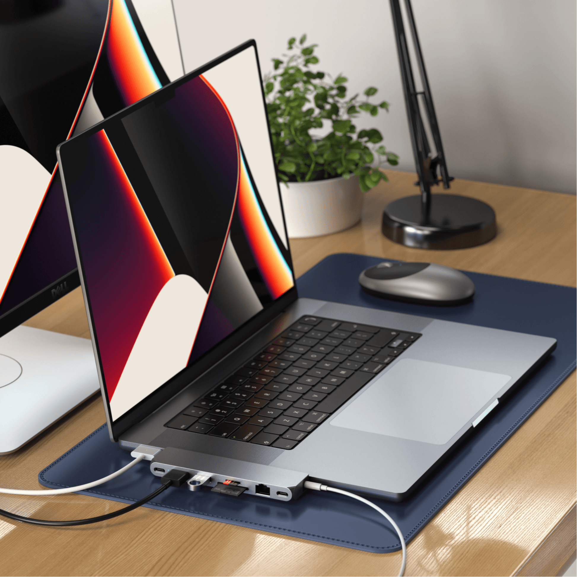 Satechi - Hochwertiger Dual USB-C Multiport Pro Hub Max für MacBook - Space Gray